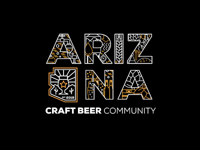 State of Brewing design for Arizona Craft Beer Community arizona arizona beer branding brewery community craft beer design identity logo