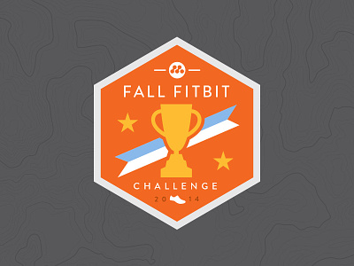 fall fitbit challenge badge badge challenge fitbit meltmedia topography trophy