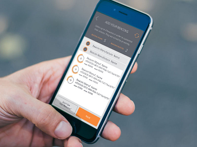 Beacons App // Configuration Screen app beacons flat ibeacons iphone meltmedia mobile mobile app ui