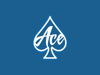 Ace Acoustics ace construction icon logo mark spade