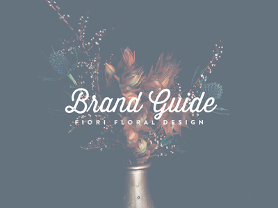 Fiori Floral Design :: Brand Guide branding identity logo