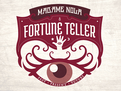 Madame Nola :: Fortune Teller fortune teller gypsy halloween illustration side show