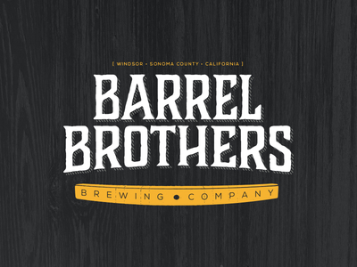 Barrel Brothers Brewing Company :: Logo barrel brothers beer branding brewery craft beer identity logo