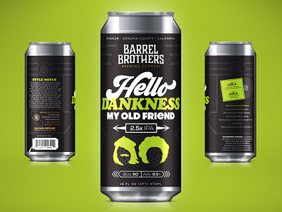 Barrel Brothers // Hello Dankness My Old Friend 2.5x IPA