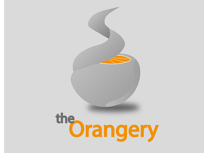"The Orangery" logo concept startup branding design drawing illustration ilustration typography web