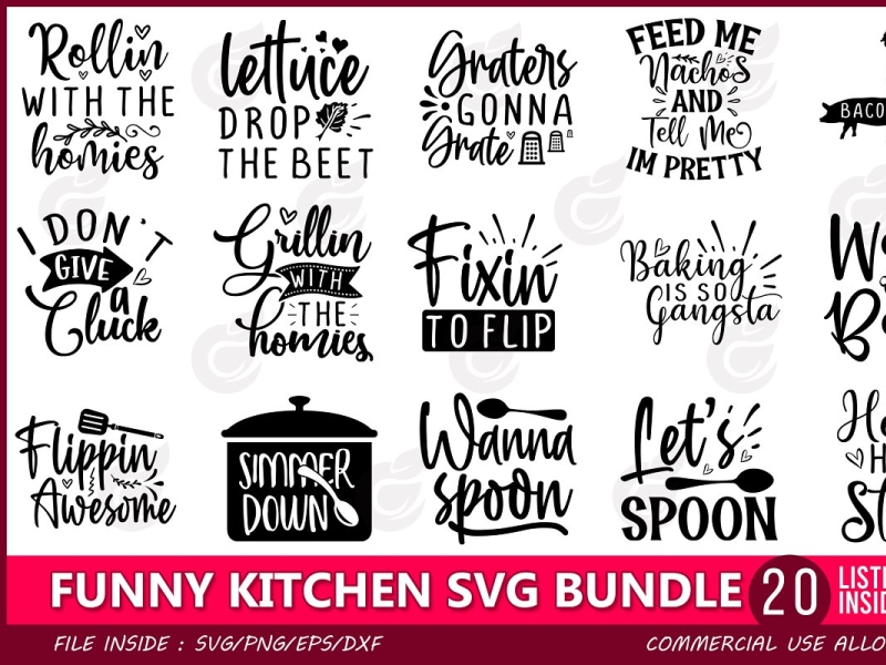 Download Funny Kitchen Svg Bundle By Craftingstudio On Dribbble