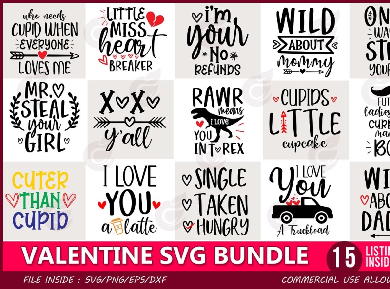 Download Valentine Svg Bundle By Craftingstudio On Dribbble