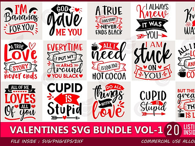 valentines svg bundle vol 1