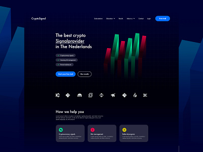 Crypto website design