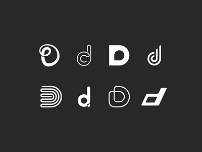 Alphabet Exploration | Letter D alphabet alphabet challenge black and white d design greyscale icon icon design iconography letter d lettering