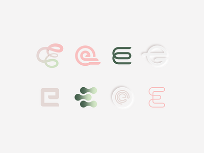 Alphabet Exploration | Letter E alphabet alphabet challenge branding e gradient icon icon design iconography letter e lettering neumorphism soft colors typogaphy