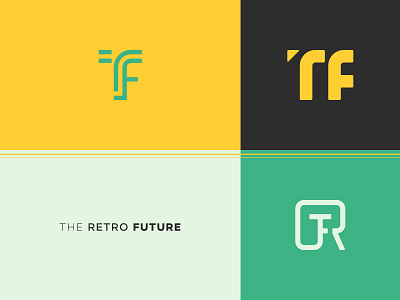 The Retro Future | YouTuber Icon Concepts | Practice branding design icon icon design logo logo design monogram practice retro vector