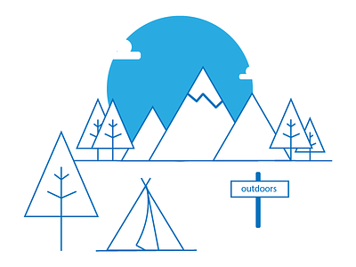 Outdoors camping minimalist mountains outdoors