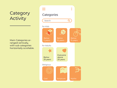 Story Studio's Category UX/UI category icons illustration