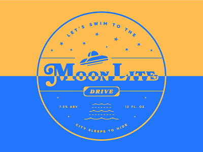 Moon Lite Drive beer beer can beer label the doors