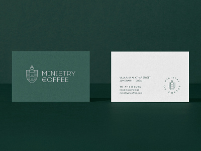 Ministry Of Coffee branding branding and identity branding design business card design business cards businesscard coffee coffee shop coffeeshop design logo ministry of coffee print