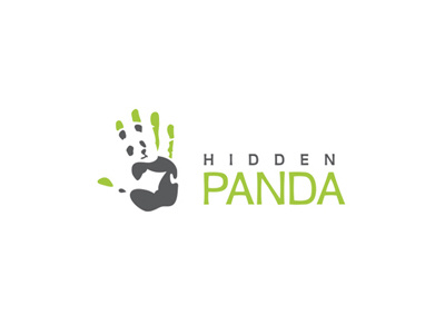 Hidden Panda bamboo green hand hidden natural nature panda protection