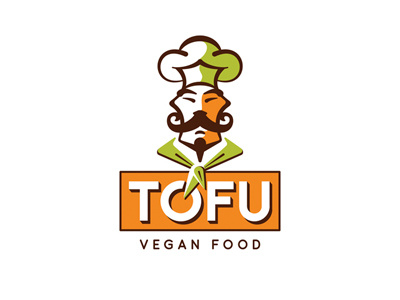 Tofu beard cafe chef eastern mustache organic food restaurant vegan vegetarian