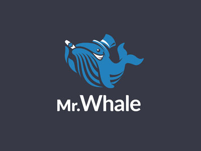Mr. Whale cigar hat smile whale