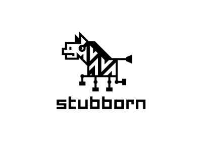 Stuppborn funny serious stubborn zebra