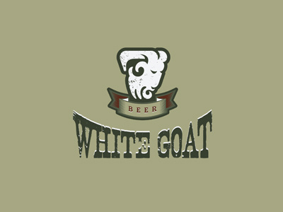 White Goat beer drinks goat grunge vintage white