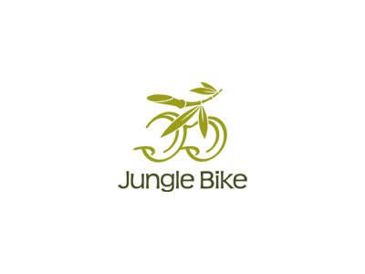 Jungle Bike bamboo bike green