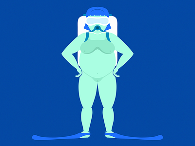 Scuba Diving Woman diving illustration scuba diving woman illustration