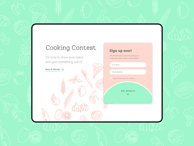 Landing Page Cooking Context