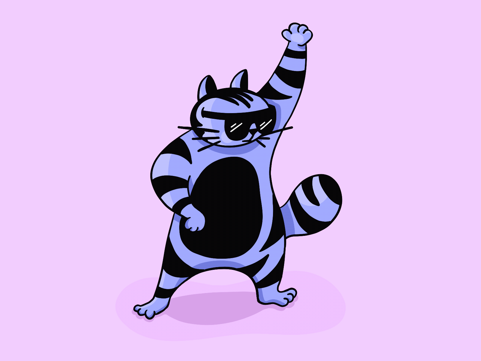 anime cat dance gif
