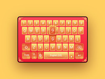 New year keyboard