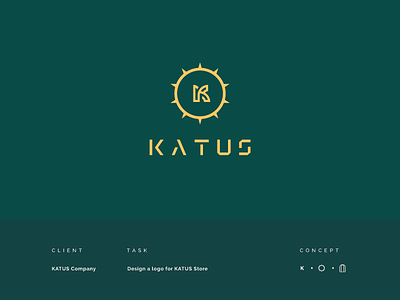 KATUS LOGO branding cactus green k katus logo luxury