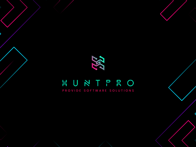HUNTPRO branding logo logo design technology vector