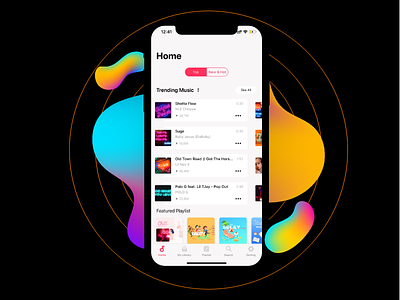 Music Tube App 2019 color design app branding color design flat icon illustration logo ui ux vector