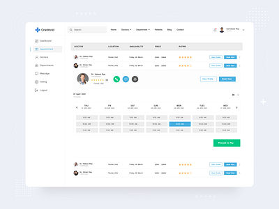 Doctor's Appointment Dashboard app design appointment dashboard dashboard design dashboard ui doctor doctor appointment health healthy hospital hospitality online appointment patient patient dashboard patient ui product product design ui uiux web application