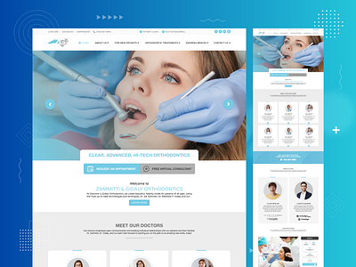 Dentist Website Landing Page care dental dental care dentist health home home page landing landing page landing page design product design ui uiux design web web design website desgin