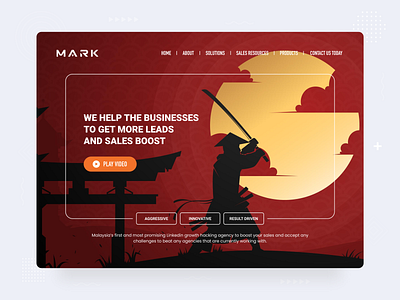 Mark Landing Page Design