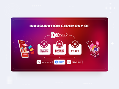 E-commerce Inauguration Banner Design