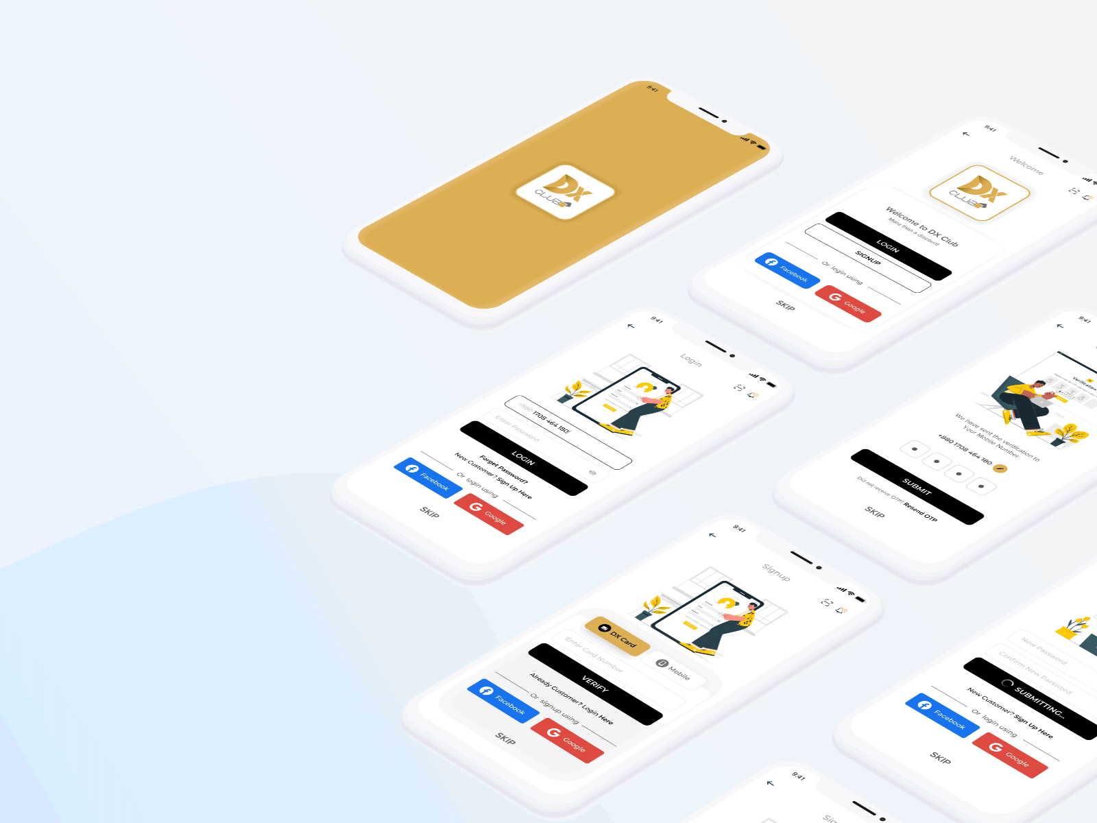 DX Club Mobile App Design