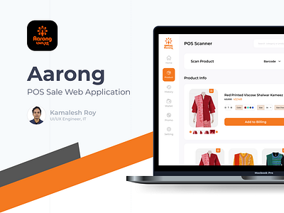 Aarong POS Sale Web Application admin admin panel clean dashboard minimal pos product design seller simple ui uiux