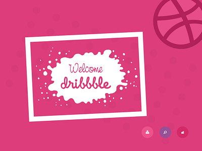 Welcome Dribbble banner dribbble invitation welcome