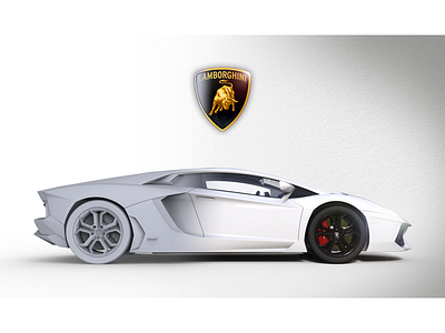 WIP - Lamborghini Digital Artwork by Jake Deakin on Dribbble