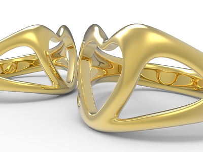 Love Heart Ring Concept 3d 3d art digital 3d grasshopper rhino3d ring