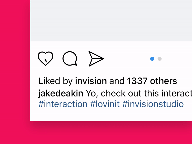 Like Icon animation interaction invision studio invisionapp invisionstudio ixd like love micro interaction