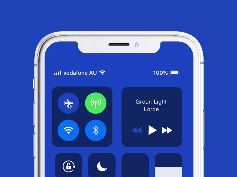 iOS12 Flight Mode by Jake Deakin on Dribbble