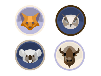 Animalicons animal icons illustration