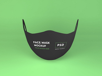 Free Face Mask Mockup Vol 1