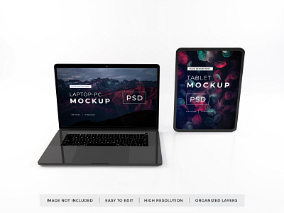 MacBook & iPad Mockup Vol 1 3d apple computer device electronic gadget ipad ipad pro laptop macbook mobile mockup screen tablet technology template