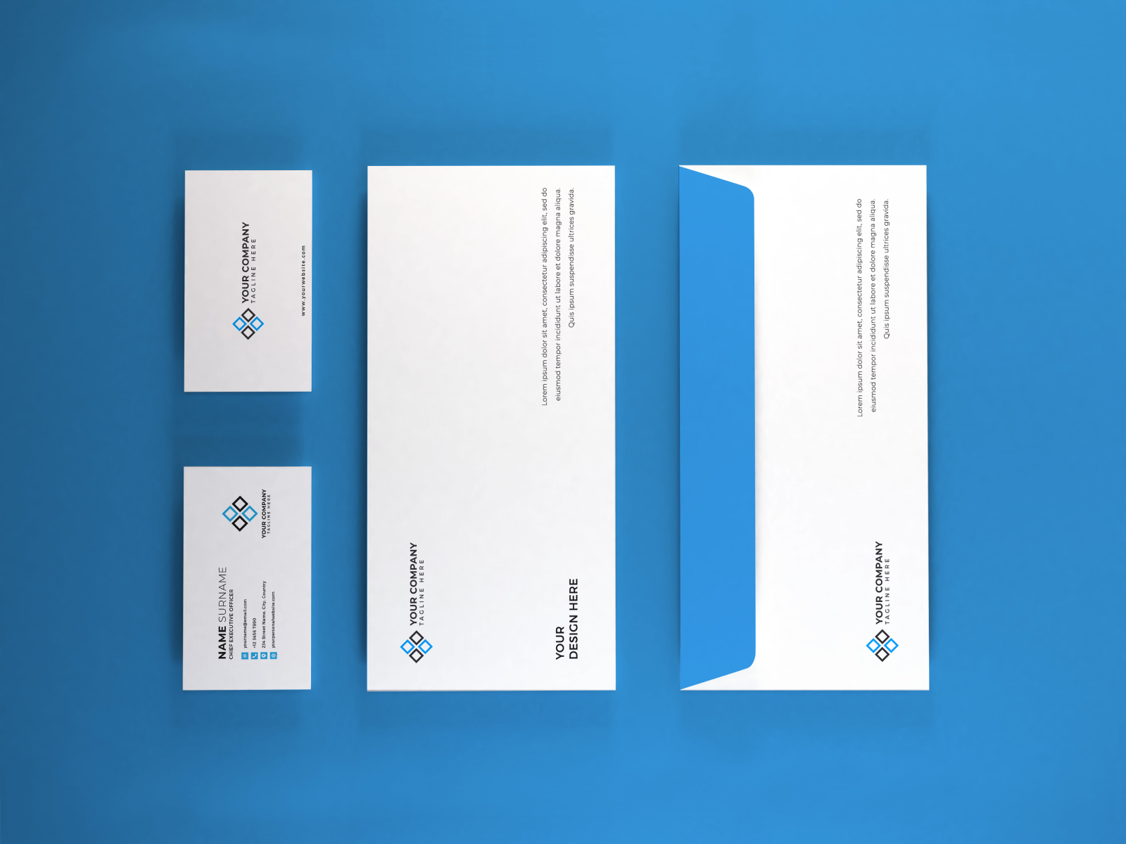 Download Stationery Set Mockup Vol 2 By Dendy Herlambang On Dribbble PSD Mockup Templates