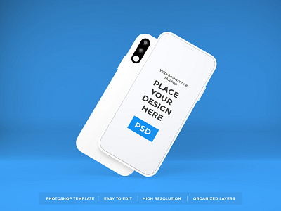 White Iphone Mockup Vol 2 3d apple blank device display gadget ios iphone mobile mockup screen smartphone technology touchscreen