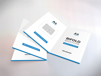 A4 Bifold Brochure Mockup Vol 3